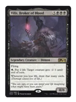 Vilis, Broker of Blood M20 Core 2020 Regular Rare NM 122/280 MTG - Image 1