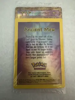 Pokemon Ancient Mew Movie Promo 2000 - Factory Sealed - English - Near Mint - Image 1