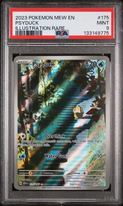 2023 POKEMON MEW EN-151 ILLUSTRATION RARE #175 PSYDUCK PSA 9 - Image 1