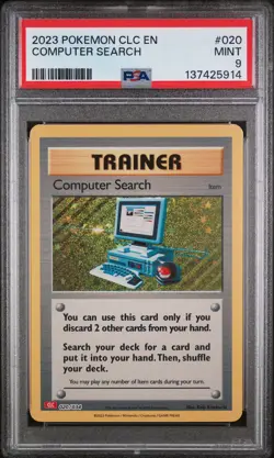 2023 POKEMON CLASSIC CHARIZARD & HO-OH EX DECK #020 COMPUTER SEARCH PSA 9 - Image 1