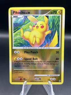 Pokemon TCG Pikachu Reverse Holo 70/100 Stormfront - Image 1