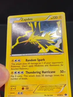 Pokemon TCG Zapdos 41/99 Reverse Holo Rare BW Next Destinies 2012 - Image 4