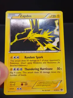 Pokemon TCG Zapdos 41/99 Reverse Holo Rare BW Next Destinies 2012 - Image 5