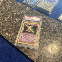 PSA 9 MINT Dark Alakazam 18/82 1st Edition Rocket Set. Pristine Pokemon Card - Image 2