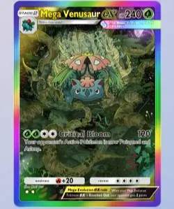 [FAST] Pokemon TCG POCKET - Mega Venusaur ex Rainbow Rare 2⭐, Deluxe EX, English - Image 1