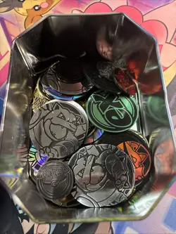Pokemon Large Lot Of Plastic Coins - Image 2