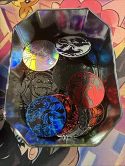 Pokemon Large Lot Of Plastic Coins - Image 3