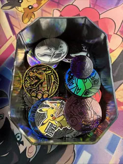 Pokemon Large Lot Of Plastic Coins - Image 4