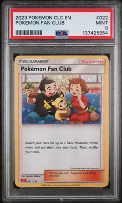 2023 POKEMON CHARIZARD & HO-OH EX DECK #022 POKEMON FAN CLUB PSA 9 - Image 1