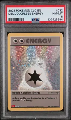 2023 POKEMON CLASSIC CHARIZARD & HO-OH EX DECK DOUBLE COLORLESS ENERGY PSA 8 - Image 1