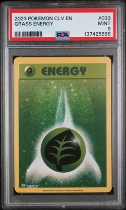 2023 POKEMON CLASSIC VENUSAUR & LUGIA EX DECK #033 GRASS ENERGY PSA 9 - Image 1
