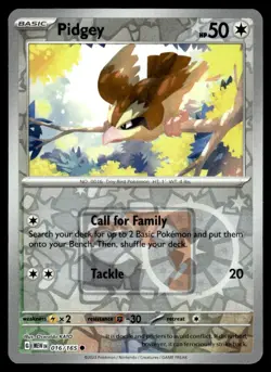 Scarlet & Violet Series - Scarlet & Violet - 151 Pidgey League Promo Common #16 - Image 1