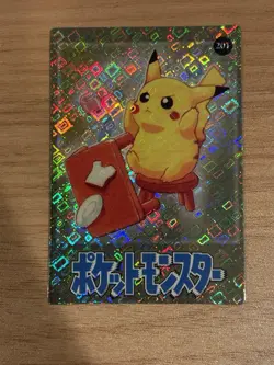 Pokemon Pikachu Vintage Pocket Monsters Vending HOLO Prism Sticker 1999 Nintendo - Image 1