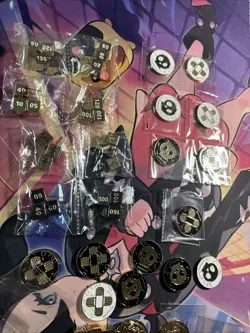 Pokemon Large Lot Of Metal Dice, Coins And Damage Counters - Image 2