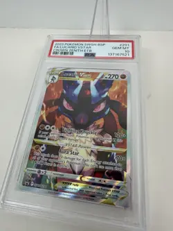 PSA 10 Gem Mint - Lucario Vstar Crown Zenith ETB 291 Pokemon Black Star Promo - Image 3