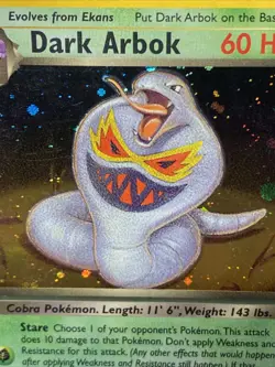 Dark Arbok 2/82 Pokemon TCG Team Rocket Unlimited Holo Rare Vintage 2000 WOTC - Image 2
