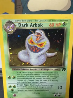 Dark Arbok 2/82 Pokemon TCG Team Rocket Unlimited Holo Rare Vintage 2000 WOTC - Image 3