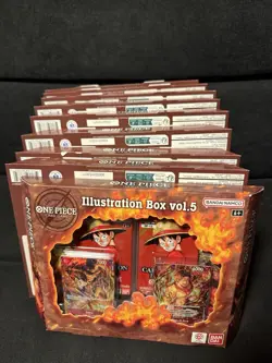 One Piece Sealed Illustration Box OP-13 PRB-02 Vol 5 ( LOT OF 9 SEALED BOXES) - Image 1