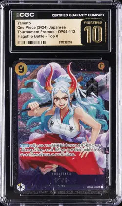 2024 ONE PIECE JPN TOURNAMENT PROMO FLAGSHIP BATTLE TOP 8 YAMATO CGC 10 PRISTINE - Image 1