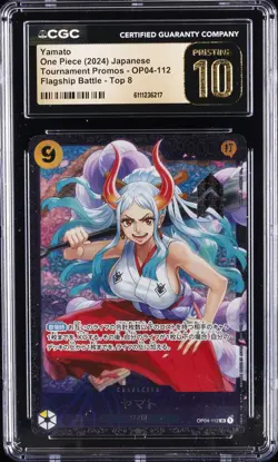 2024 ONE PIECE JPN TOURNAMENT PROMO FLAGSHIP BATTLE TOP 8 YAMATO CGC 10 PRISTINE - Image 1