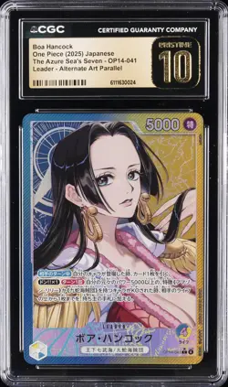 2025 ONE PIECE JPN THE AZURE SEA'S SEVEN #OP14-041 BOA HANCOCK CGC 10 PRISTINE - Image 1
