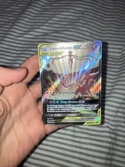 Pokemon TCG Espeon & Deoxys GX Tag Team Black Star Promo Card #SM240 - Image 3