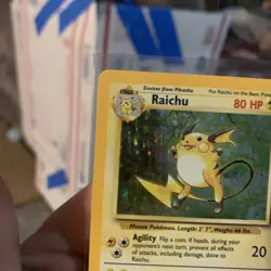 Pokemon TCG Raichu Base Set Holo Unlimited Rare Card 14/102 LP Condition - Image 2