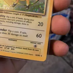Pokemon TCG Raichu Base Set Holo Unlimited Rare Card 14/102 LP Condition - Image 5