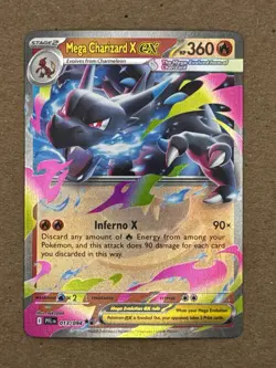 Pokemon TCG Mega Charizard X EX Card 013/094 Phantasmal Flames English NM Holo - Image 1