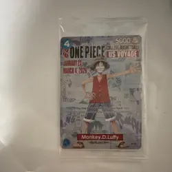 Limited Edition One Piece Monkey.D.Luffy US Voyage Sealed Card - Image 3