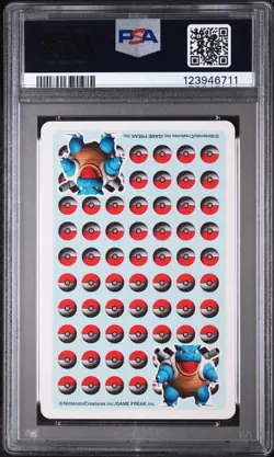 1998 POKEMON STADIUM BLUE VERSION PLAYING CARDS QUEEN OF HEARTS GLOOM PSA 8 - Image 2