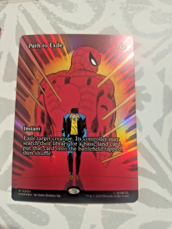 Borderless Foil Path to Exile Marvel's Spider-Man #0004 MTG 2025 Imposter NM/M - Image 2