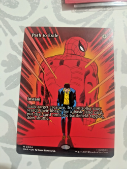 Borderless Foil Path to Exile Marvel's Spider-Man #0004 MTG 2025 Imposter NM/M - Image 3