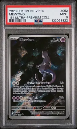 2023 POKEMON SVP EN-SV PROMO 151 ULTRA-PREMIUM COLLECTION #052 MEWTWO PSA 9 - Image 1