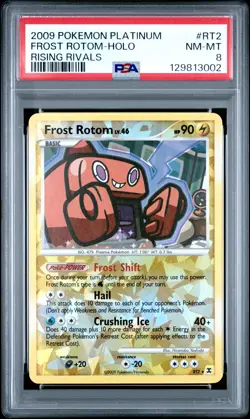 2009 POKEMON PLATINUM RISING RIVALS #RT2 FROST ROTOM-HOLO PSA 8 - Image 1