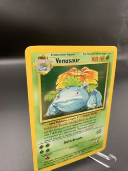 Pokemon TCG Venusaur Base Set Holo Unlimited Rare Card 15/102 MP - Image 2