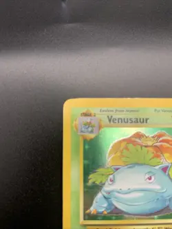 Pokemon TCG Venusaur Base Set Holo Unlimited Rare Card 15/102 MP - Image 4