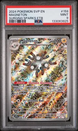 2024 POKEMON SVP EN-SV BLACK STAR PROMO #159 MAGNETON PSA 9 - Image 1