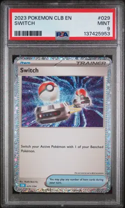 2023 POKEMON CLB-CLASSIC BLASTOISE & SUICUNE EX DECK #029 SWITCH PSA 9 - Image 1
