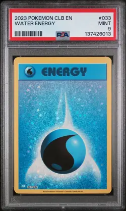 2023 POKEMON CLASSIC BLASTOISE & SUICUNE EX DECK #033 WATER ENERGY PSA 9 - Image 1