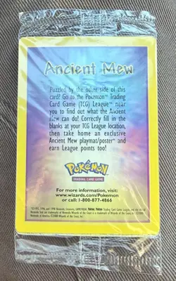Pokemon TCG Ancient Mew Pokemon the Movie 2000 Promo Card NEW SEALED - Image 2