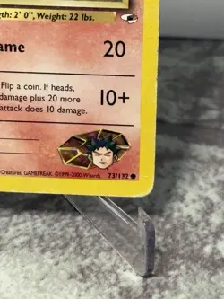 [LP+/NM] 2000 Pokemon Gym Heroes Brock's Vulpix 1st Edition #73/132 MP - Image 4