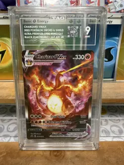 CHARIZARD VMAX 2022 POKEMON SWORD & SHIELD BLACK STAR PROMOS #SWSH261 - TAG 9 - Image 1