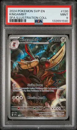 2024 POKEMON SVP PROMO ILLUSTRATION COLLECTION #130 KINGAMBIT PSA 9 - Image 1