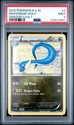 2012 POKEMON BLACK & WHITE DRAGON VAULT #3 DRAGONAIR-HOLO PSA 9 - Image 1