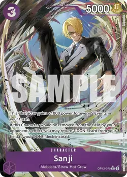 Sanji 070 Alternate Art OP12-070 English R Legacy Master One Piece Card Game - Image 1