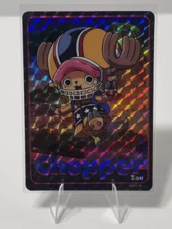One Piece Holographic Trading Sticker Chopper Zou - Image 1