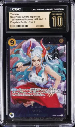 2024 ONE PIECE JPN TOURNAMENT PROMO FLAGSHIP BATTLE TOP 8 YAMATO CGC 10 PRISTINE - Image 1