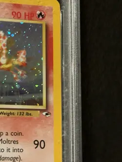 Pokemon TCG Blaine's Moltres Gym Heroes Holo Card 1/132 1st Edition Rare PSA 8 - Image 4