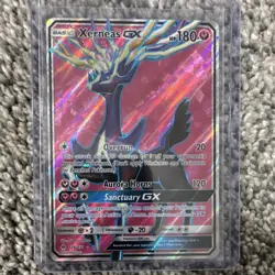 TCG Xerneas GX Full Art Ultra Rare Holo Card 126/131 English 2018- MINT RARE - Image 1